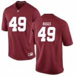 Youth Alabama Crimson Tide #49 Isaiah Buggs Crimson Replica NCAA College Football Jersey 2403MVVQ3